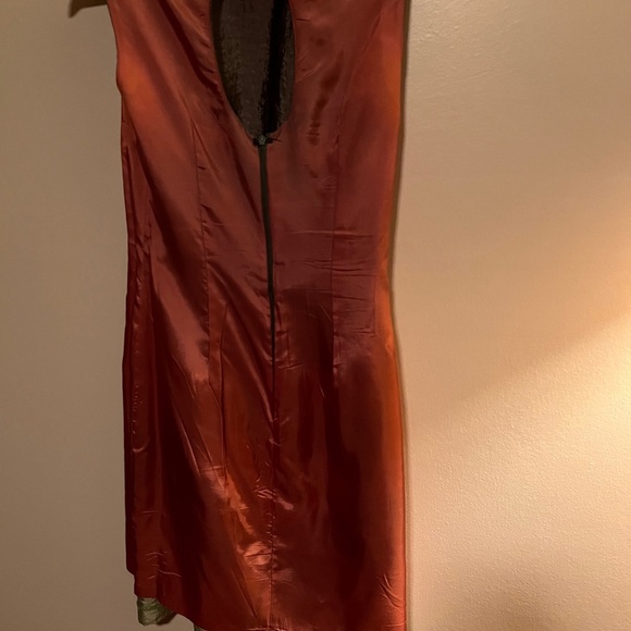 ABS by Allen Schwartz Sheath Dress W/ Cutout Back & Embellished Hem - Size 4 - Picture 10 of 13